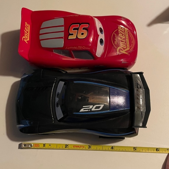 Cars Movie Disney set- Lightning McQueen and Jackson Storm - Picture 6 of 7
